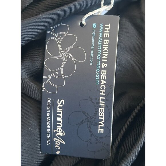 Summer Mae Women's Black Tummy Control One Piece  Lined Swim Dress Size XXL - Picture 7 of 12